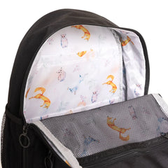 Baby Mom Unisex Canvas Backpack - Black