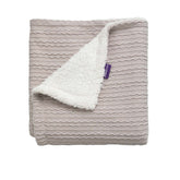 Clevamama Blankets - Luxe Sherpa Baby Blanket Grey