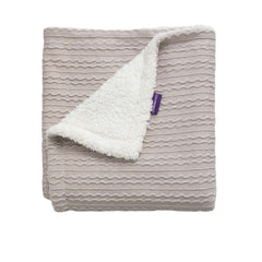 Clevamama Blankets - Luxe Sherpa Baby Blanket Grey
