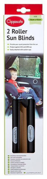 Clippasafe Auto Roller Sunblind Twin Pack New!