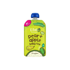 Ella's Kitchen Organic Pear & Apple Baby Rice Baby Pouch 4+ months 120g