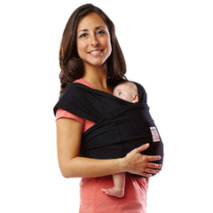 Baby K'tan Solid Cotton Carrier Basic Black Xs Size