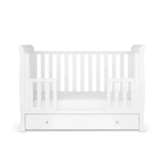 Ickle Bubba Snowdon Mini Cot Bed White - Without Mattress