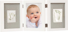Dooky Gift Handprint Triple Frame White