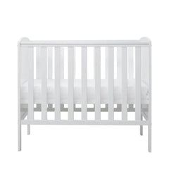 Ickle Bubba Coleby Space Saver Cot White - Premium Sprung Mattress