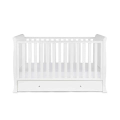Ickle Bubba Snowdon Classic Cot Bed White - Fibre Mattress