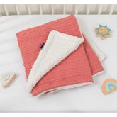 Clevamama Blankets - Luxe Sherpa Baby Blanket Pink