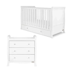 Ickle Bubba Snowdon Classic 2 Piece Furniture Set White - Premium Pocket Sprung Mattress
