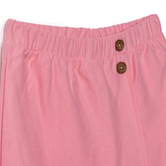 HelloBaby Girls Shorts with Buttons Short Leg - Pink