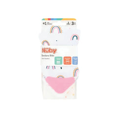 Nuby Bandana Bibs Pack of 2 Assorted