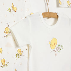 HelloBaby Girl Newborn Set 4 pcs - Ecru