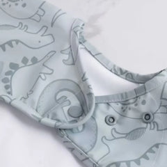 Bibado Long Sleeve Coverall Weaning Bib - Dino Roar