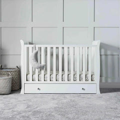 Ickle Bubba Snowdon 4 in 1 Mini 3 Piece Furniture Set White - Premium Sprung Mattress