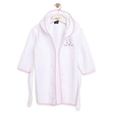 Mollia Girl Baby Bathrobe - White