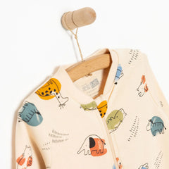HelloBaby Newborn Boy Jumpsuit - Beige