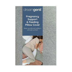 Dreamgenii Support and Feeding Pillow Spare Cover - Grey Marl Cotton Jersey