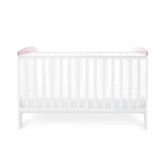 Ickle Bubba Coleby Style Cot Bed Elephant Love Pink - Without Mattress