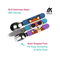 TUM TUM Travel Cutlery Set with Case - Felicity Fox