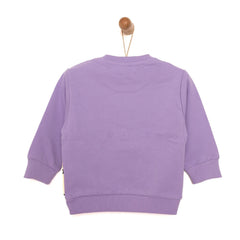HelloBaby Baby Girl Animal Printed Sweatshirt - Purple