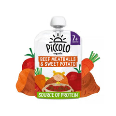 Piccolo Organic Sweet Potato & Beef Meatballs 7+ months 130g