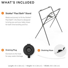 Stokke Flexi Bath Flexi Stand - Grey