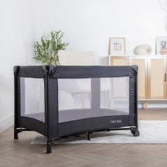 Red Kite Quiet Time Sleep Tight Travel Cot Black