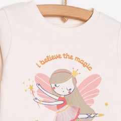 HelloBaby Baby Girl Long Sleeve Pyjamas Set - Ecru