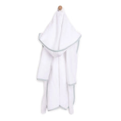 Mollia Boy Baby Bathrobe - White