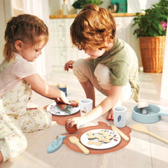 Speedy Monkey Wooden Kitchen with Accessories 20 pcs