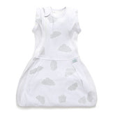 Purflo Swaddle To Sleep Bag 0.5 Tog Cotton Cloud 0-4M