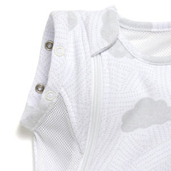 Purflo Swaddle To Sleep Bag 2.5 Tog Cotton Cloud 0-4M