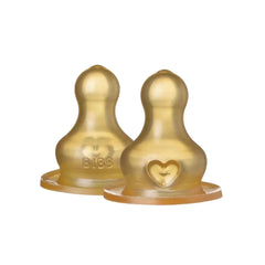 BIBS Latex Fast Flow Bottle Teats 4+ months Pack of 2
