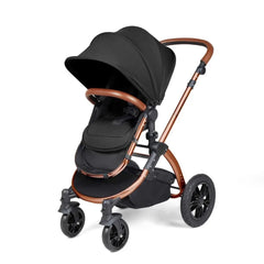 Ickle Bubba Stomp Luxe Travel System with i-Size Cirrus Car Seat & ISOFIX Base 12 pcs - Bronze & Midnight & Tan