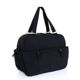 Baby Mom Quilted Shoulder Bag – Black