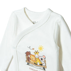 HelloBaby Newborn Body-Footed Bottom - Ecru