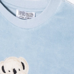 HelloBaby Velvet Pyjamas Set - Blue