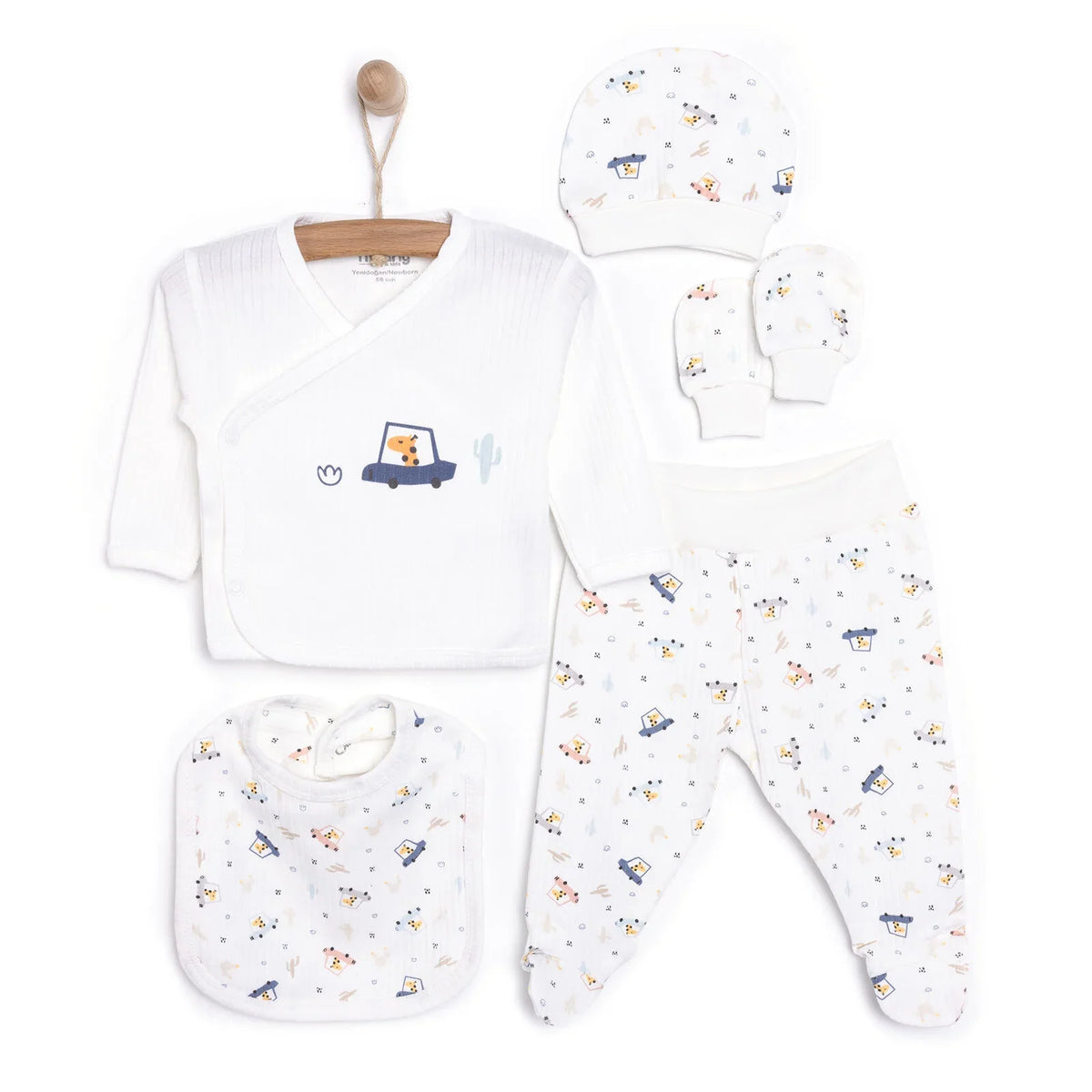 Tiffany Baby Boy Clothes Hanger 5 pcs - Ecru