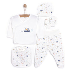 Tiffany Baby Boy Clothes Hanger 5 pcs - Ecru