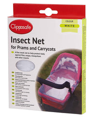 Clippasafe Pram / Carrycot Insect Net White