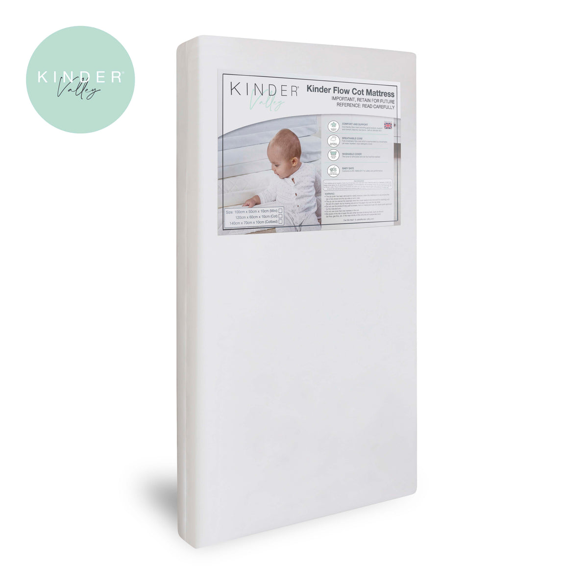 Kinder Valley Kinder Flow Cot Bed Mattress 140 X 70Cm