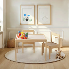 Montessori Wooden Table&Chair Set for Kids