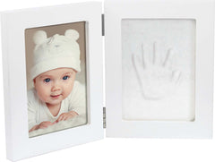 Dooky Gift Handprint Double Frame White Small
