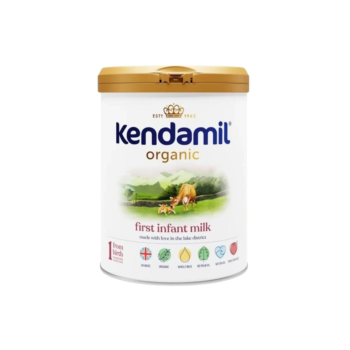 Kendamil Stage 1 Organic First Infant Milk Formula from Birth 800g