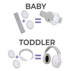 Dooky Ear Protection Baby / Junior White
