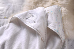 Silver Cloud Counting Sheep Hooded Cuddle Robes 2 Pack