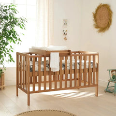 Tutti Bambini Malmo Cot Bed with Rio 2 pcs Furniture Set - Dove Grey/Honey Oak