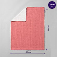 Clevamama Blankets - Luxe Sherpa Baby Blanket Pink