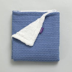 Clevamama Blankets - Luxe Sherpa Baby Blanket Blue