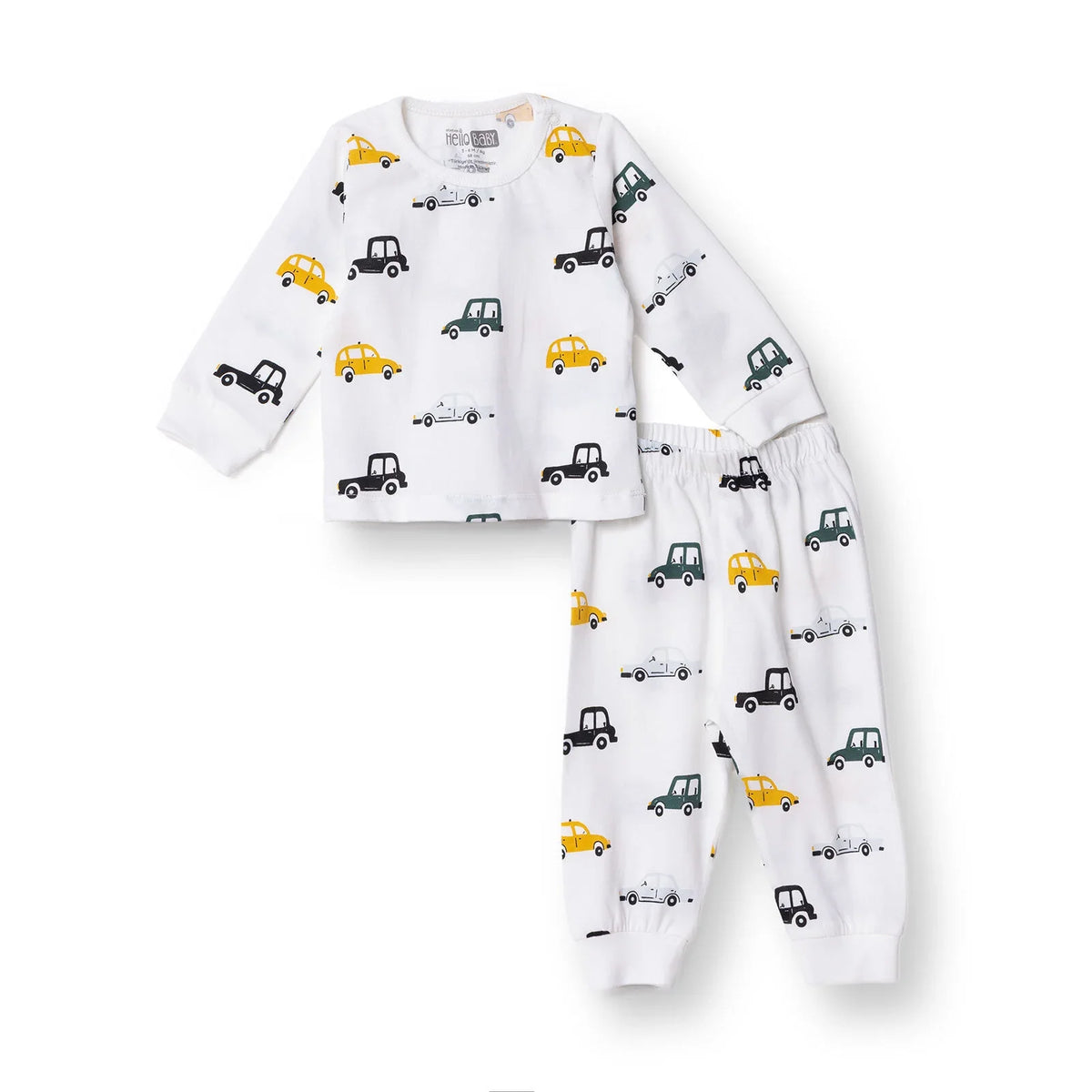 HelloBaby Long Sleeve Pyjamas Set - Ecru