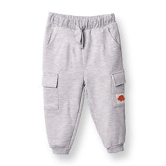 HelloBaby Cool Dino Jogging Set - Grey Melange